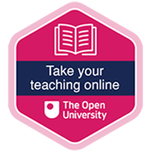 Open University badge "Take your teaching online"